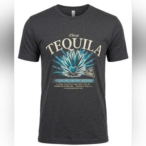Bella Canvas Tequila Graphic T-Shirt - Dark Gray